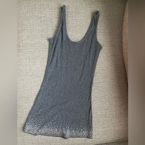 Express small tank top gray